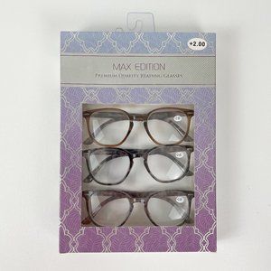 Max Edition +2.00 Reading Glasses